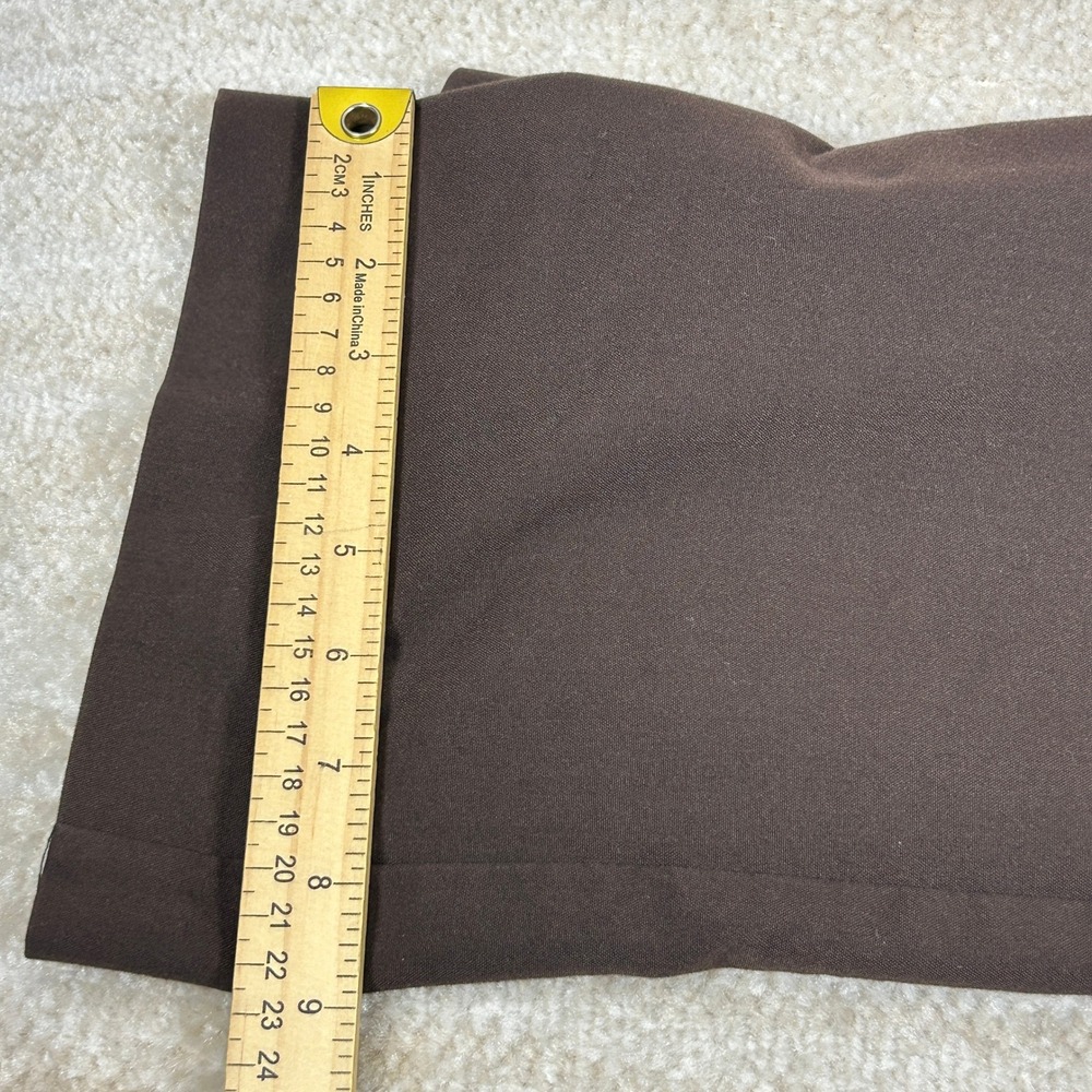Rafaella Studio Womens Dark Academia Petite Straight Leg Trousers Brown Size 4P - Picture 8 of 10